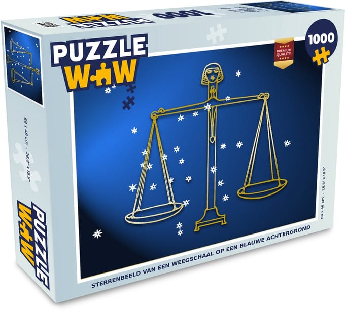 Puzzel Sterrenbeeld - Weegschaal - Sterren - Legpuzzel - Puzzel 1000 stukjes volwassenen