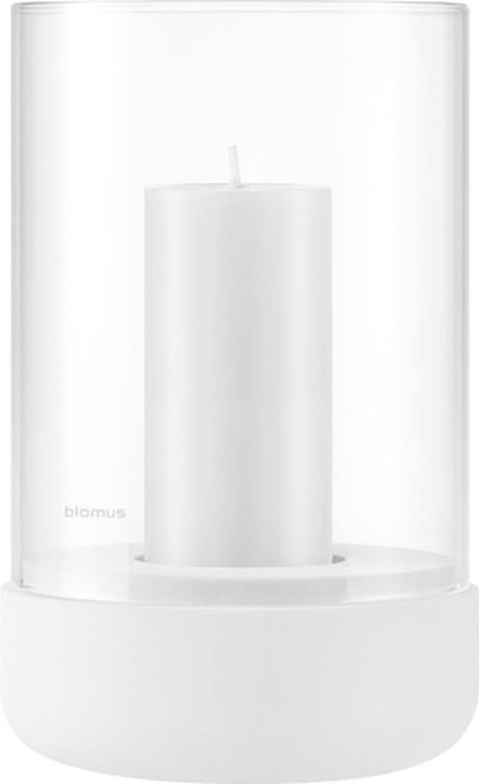 Blomus CALMA Windlicht - H 20 cm, Ø 12 cm (M) - Lily White