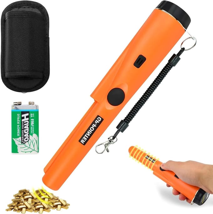 Pinpointer Metaaldetector - Draagbare Detector Goud - Schatten Vinden - 360 Graden Scan - 3.5-8 cm detectie - Zwart