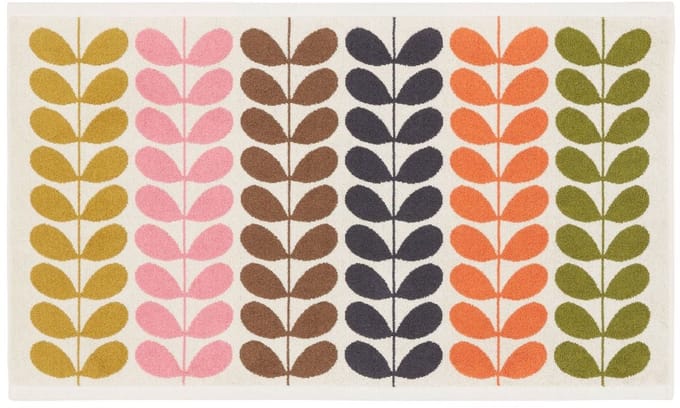 Orla Kiely Multi Stem Auburn badmat - multicolor - jacquard douchemat - 50x90 cm