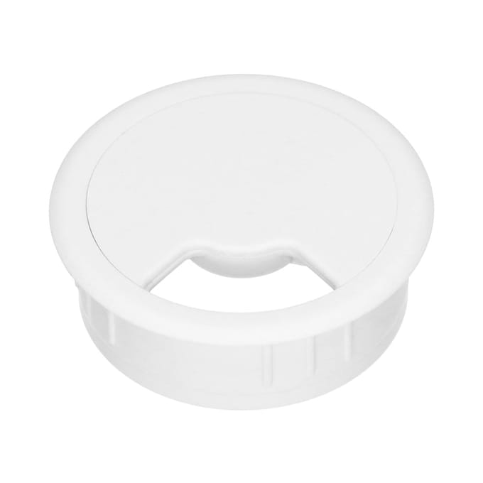 60mm Witte Bureau Kabeldoorvoer - 49.80.021 [2 Stuks]