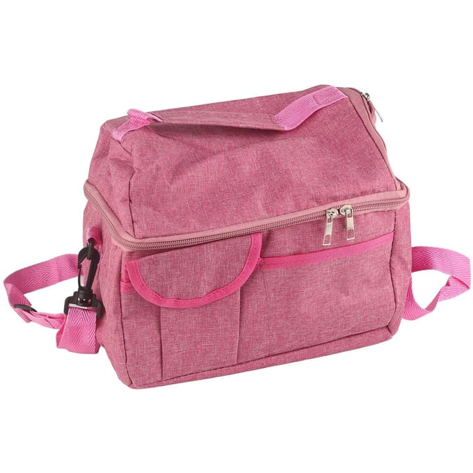 Rose Rood Moedermelk Koeltas Transporttas Waterdicht Groot Dubbellaags Isolatie Lunchbox Schouder pink