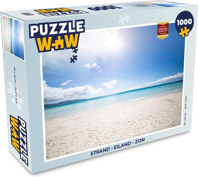 Puzzel Strand - Eiland - Zon - Legpuzzel - Puzzel 1000 stukjes volwassenen
