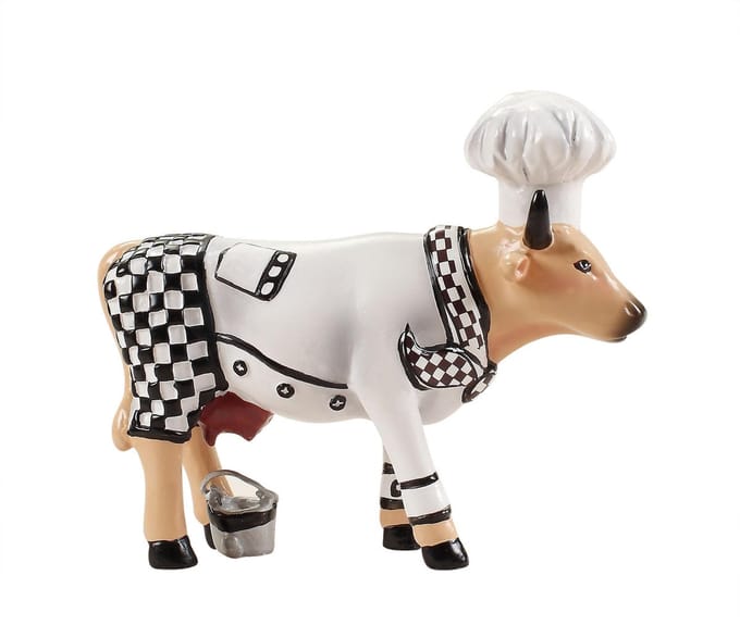 CowParade - Chef Cow - Small (Als u 3 klein koopt krijgt u 1 gratis)