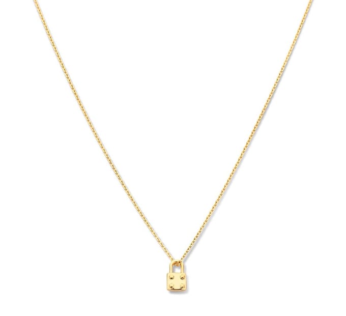 Zilver Verguld Collier slot 1 2101741