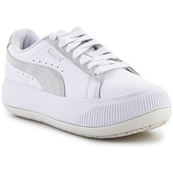 Lage damesschoen suede Mayu Mix wit/marshmallow