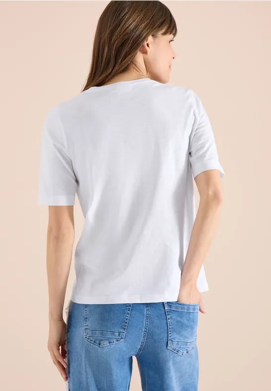 Basic Shirt met V-hals