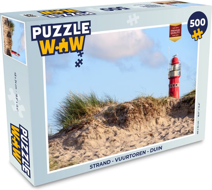 Puzzel Strand - Vuurtoren - Duin - Legpuzzel - Puzzel 500 stukjes