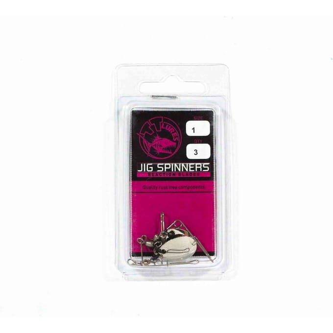 Tackle Tactics Jig Spinner Maat 1 3/pak Nikkel Colorado (5799)