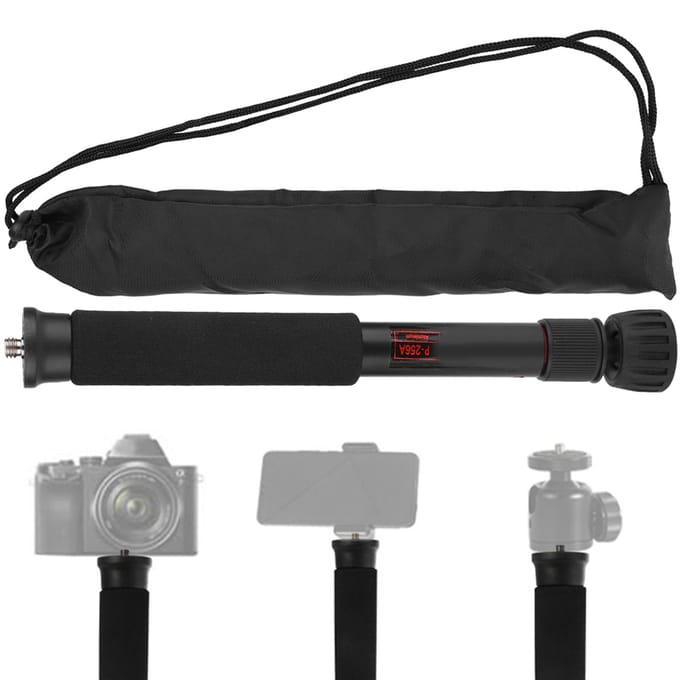 Mini Draagbare Verstelbare Hoogte Monopod Selfie Stick Mount Steunstang voor SLR Camera (P 256A)
