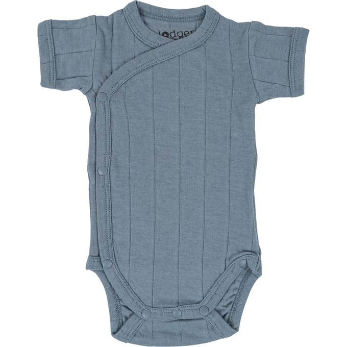 Goedkoop - Overslagromper korte mouwen - Maat 56 - 0-2 maanden - Blauw