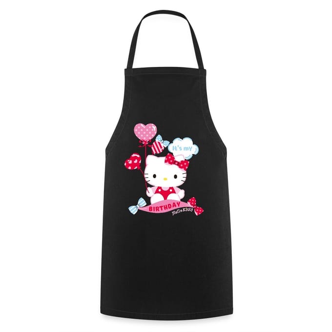 Hello Kitty Met Ballonnen Jarig Ontwerp Keukenschort