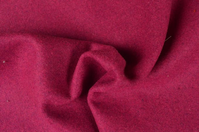 30 meter wol stof - Fuchsia - 78% polyester - 22% wol
