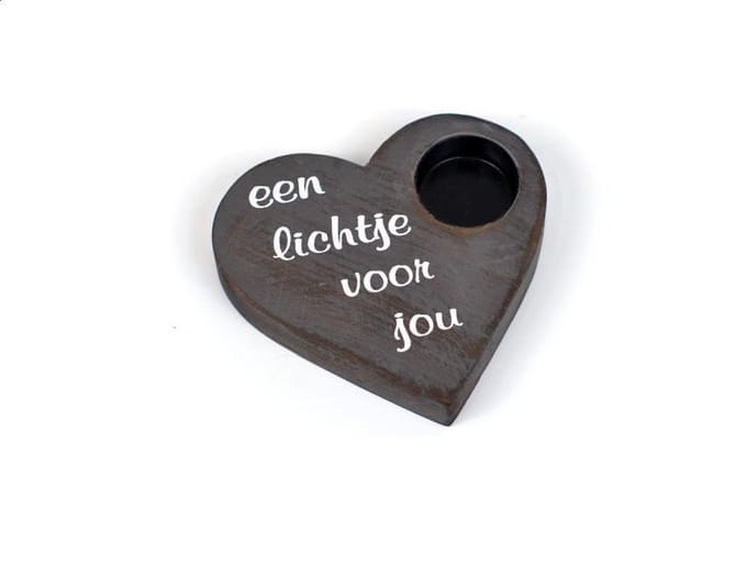 Waxinelichtjehouder Hart Een Lichtje voor Jou