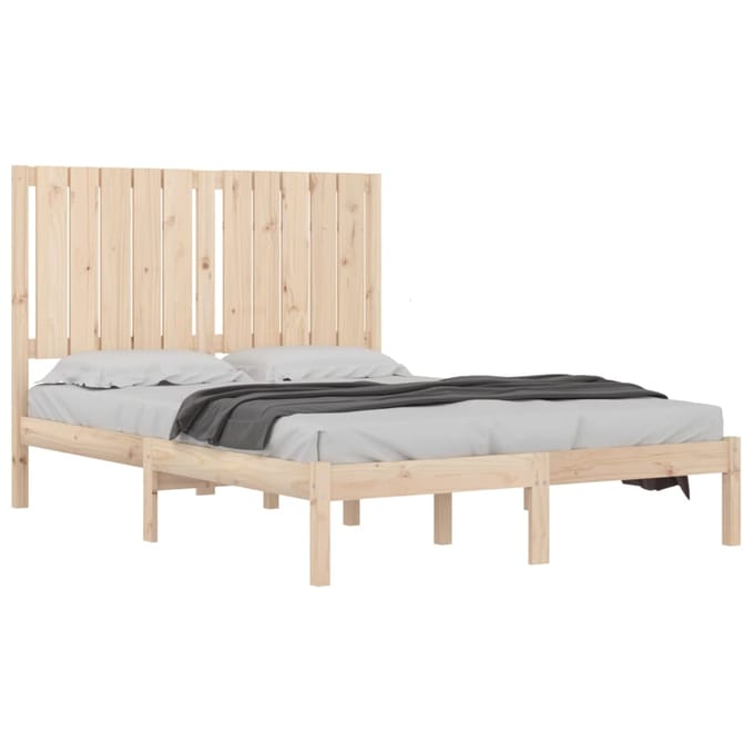 vidaXL - Bedframe - massief - hout - 120x190 - cm