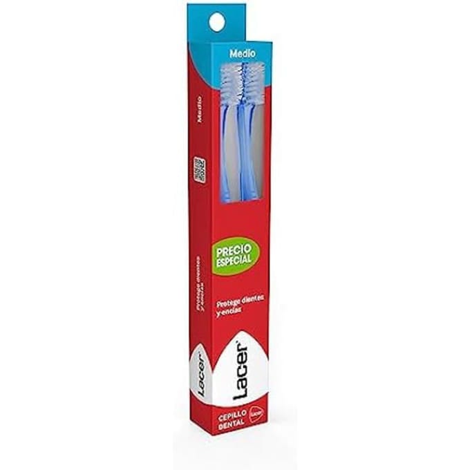 Tandenborstel Lacer Technic Medio (3 Onderdelen) (2 Stuks)