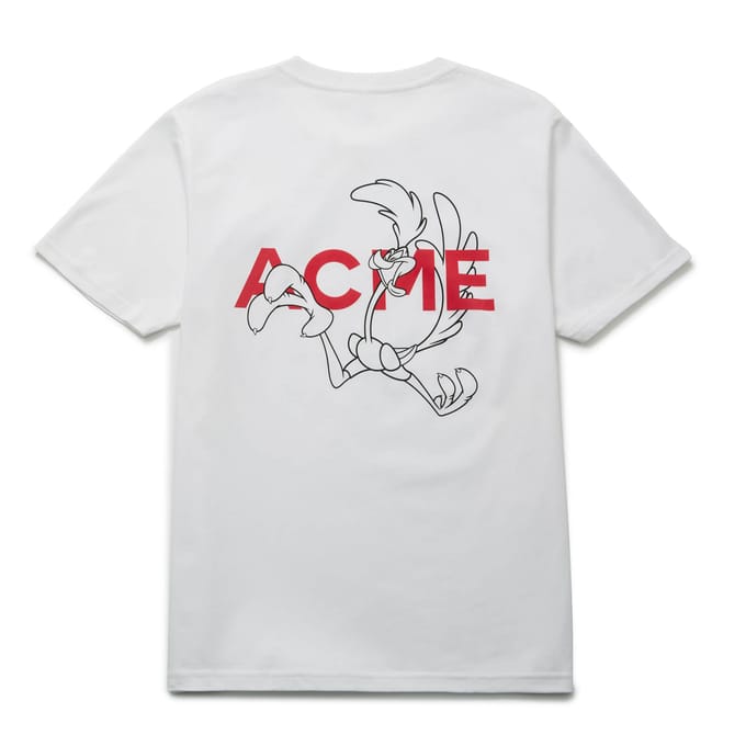 Looney Tunes ACME Road Runner Schets t-shirt - Wit - S