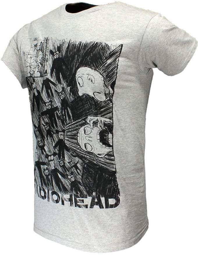 Radiohead Idioteque Scribble T-Shirt - Officiële Merchandise - S