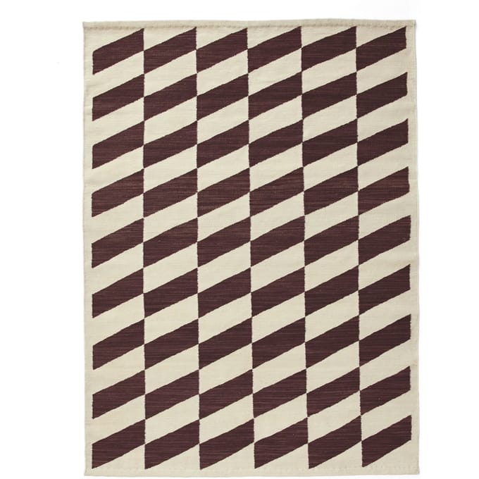HAY Shift Kelim vloerkleed - burgundy - 140 x 200 cm