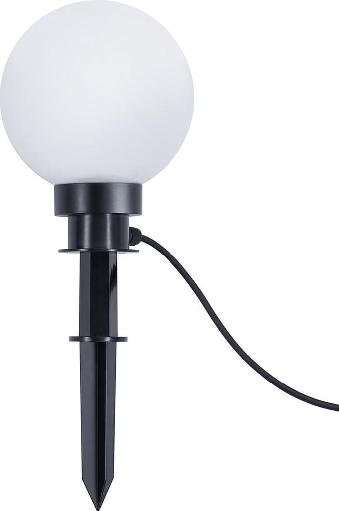 REALITY BOLO - Grondspie - Zwart - excl. 1x E27 23W - Buitenverlichting - IP44