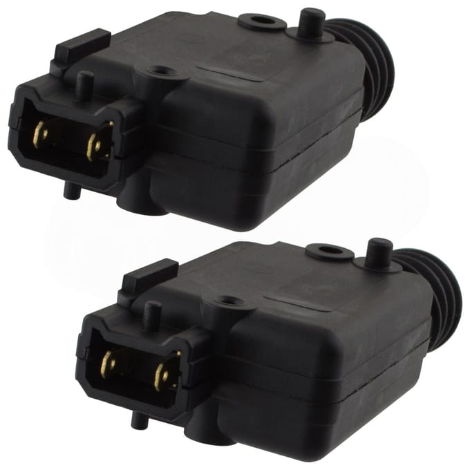 2x Centrale Deurvergrendeling Actuator 2-Pin Set voor Renault Clio/Megane/Laguna/Kangoo/Master/Trafic & Opel Movano A