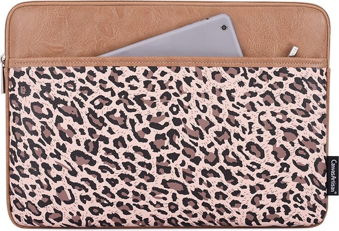 Laptophoes 13.3 Inch PU – Laptop Sleeve – Panterprint