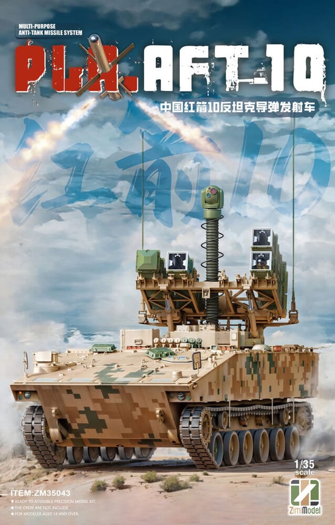 Zimi Model ZM35043 PLA AFT-10 Multi-purpose Anti-tank Missile System Schaal 1:35