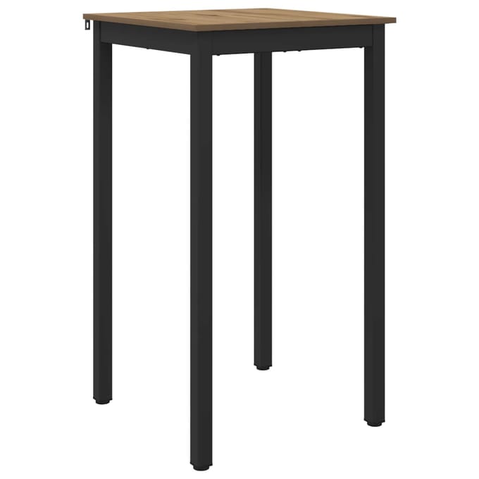 vidaXL - Staande - Bartafel - Bewerkt - hout - Vierkant