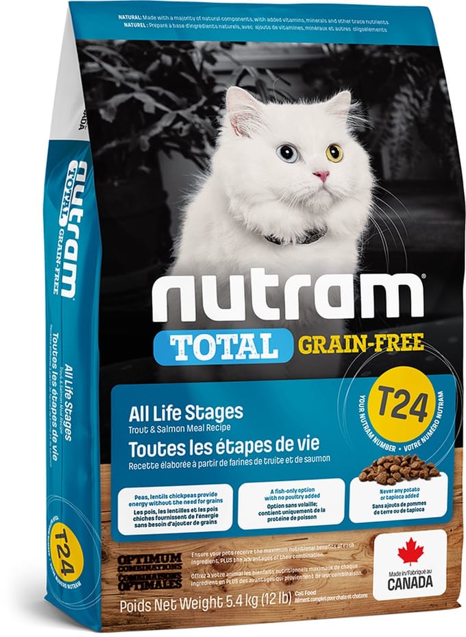 Nutram T24 Total Grain-Free Trout & Salmon Cat Food 1.13kg