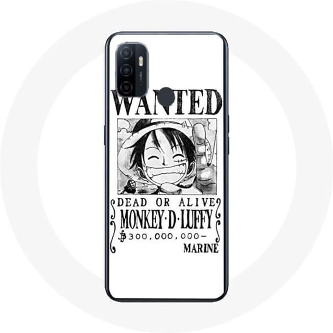 Hoesje Oppo A53 - Maniacase - One Piece Manga - Wit - Hard - Bescherming wit