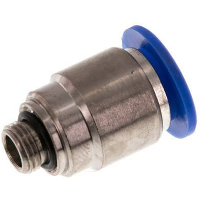 12mm x G1/8'' Messing/PA 66 Insteekfitting Buitendraad Binnenzeskant NBR [2 Stuks]