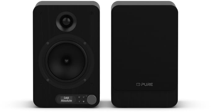 Pure Classic Active Black EU/UK Systeemradio VHF (FM), DAB+, DAB Bluetooth, DAB, DAB+, FM Incl. afstandsbediening Zwart