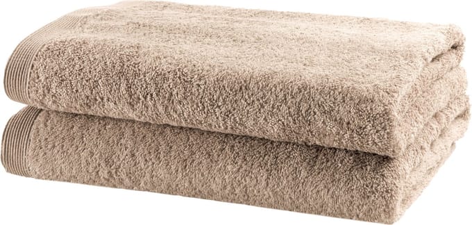 Casilin - Como - set van 2 douchelakens - 70x140 - Beige