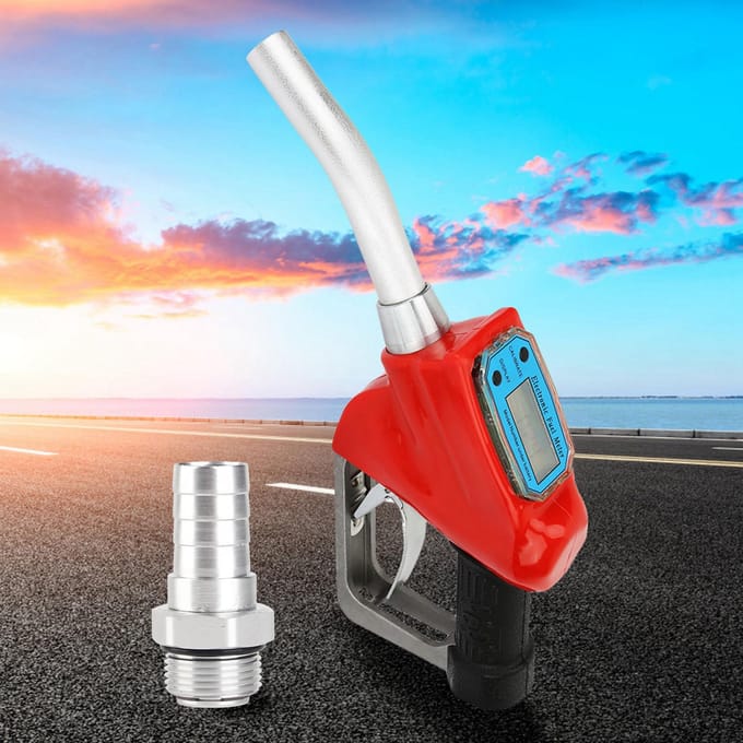 Elektronische Meting Brandstof Dispenser Meter Pistool voor Olielevering(met batterij)