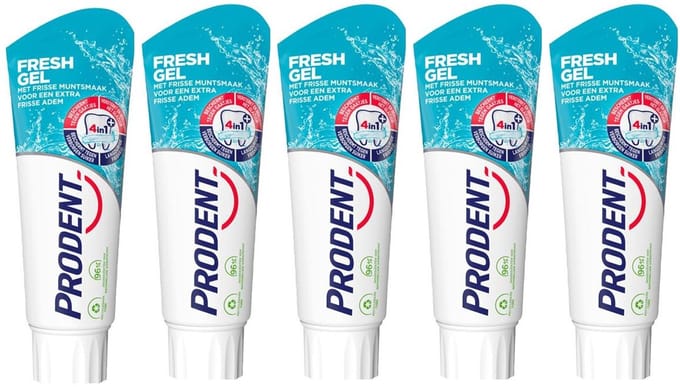 Prodent Tandpasta Fresh Gel 5 x 75 ml