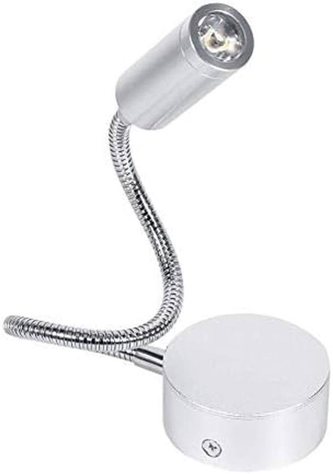 Flexibele LED Wandlamp met Zwanenhals en Aan/Uit Schakelaar voor Lezen