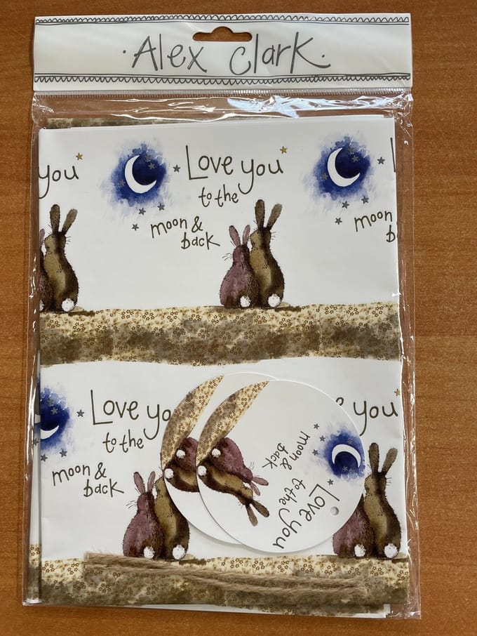 Alex Clark MOON FOLDED GIFTWRAP - Cadeauverpakking met labels Maan
