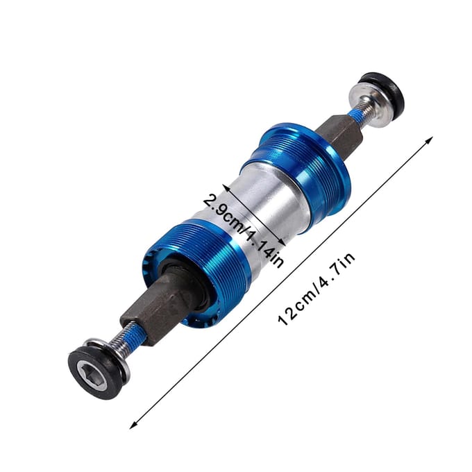 Aluminium trapaslager, waterdichte trapas met schroefbevestiging, 68*(120 mm) blue