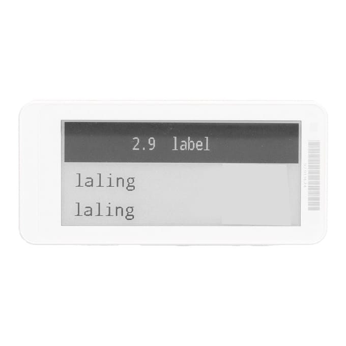 Elektronisch Prijskaartje Slimme ESL TFT Scherm Display Schaplabel Laag Verbruik Bluetooth 2.9in Zwart Wit white