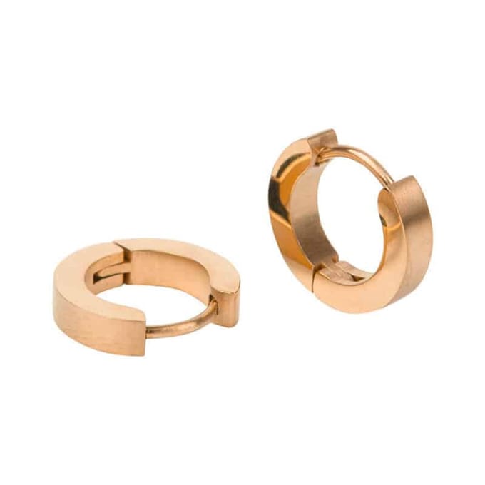 Kalli Oorringen Edelstaal Mat Rosé Goud 1850 (14mm)