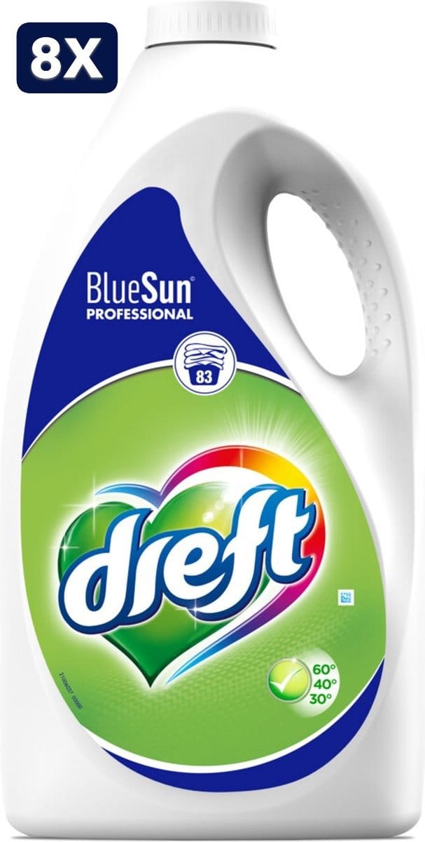 8 x Dreft Vloeibaar Wasmiddel Professional 83 wasbeurten - 3,73 liter