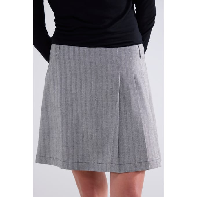Summum Woman Skirt Herringbone Black Größe: 36 | Miniröcke Outlet | Damen | Schwarz