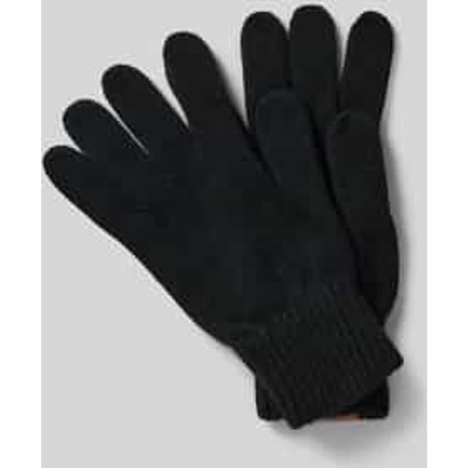 Handschoenen van een mix van katoen en viscose met kasjmier, model 'solid'