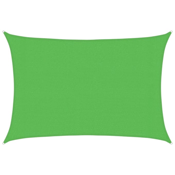 vidaXL - Zonnezeil - 160 - g/m² - 3x5 - m - HDPE - lichtgroen