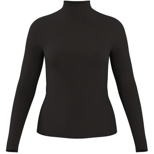 ESMARA Dames gebreide coltrui (Zwart, M (40/42))