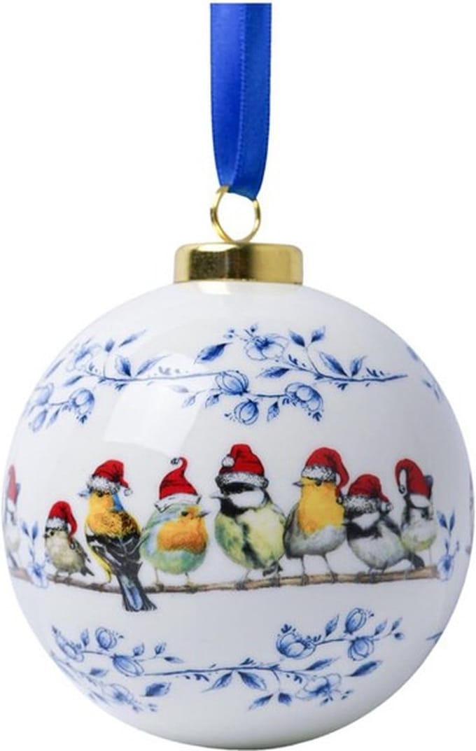 Kerstbal Bosvogels Kerstmuts -
