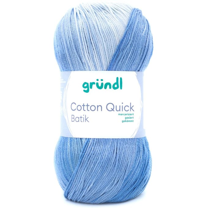 Gründl Cotton Quick Batik - Lichtblauw/Middelblauw/Donkerblauw