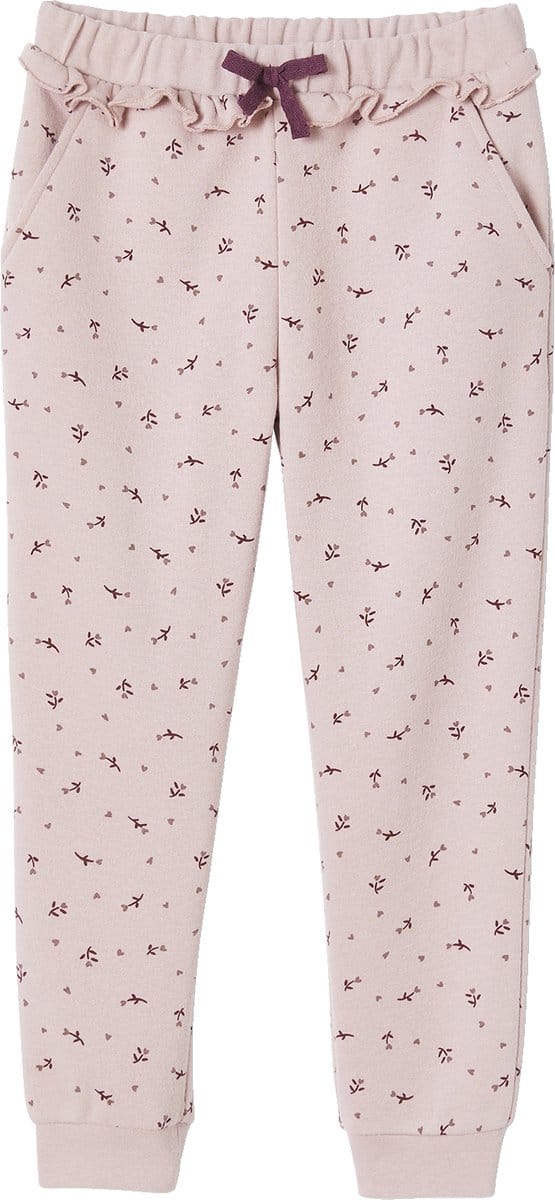 Vertbaudet Joggingbroek voor meisjes met ruche en bloemenprint