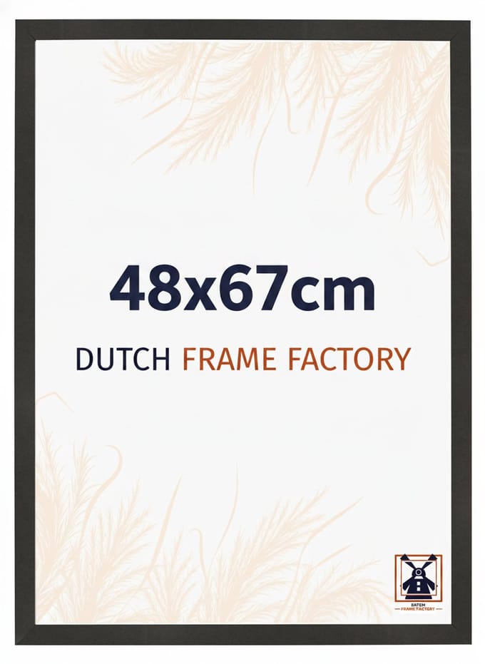 Fotolijst 48x67 cm - MDF - Zwart Mat - Benno