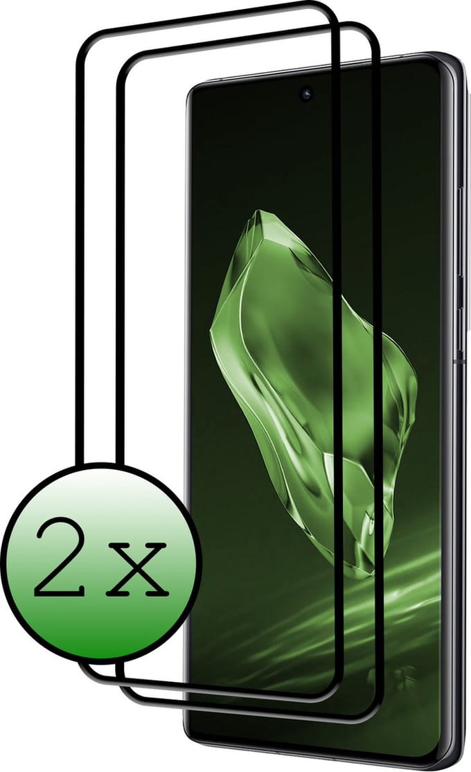 Screenprotector - 2 Stuks Geschikt voor OnePlus 12 - Full Cover - Beschermglas - Gehard Glas - Tempered Glass - Screen Protector